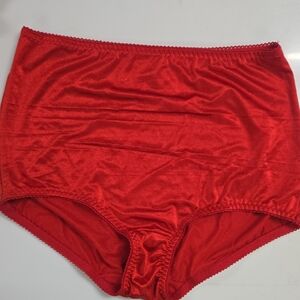 Vassarette Red Briefs Panties NWOT